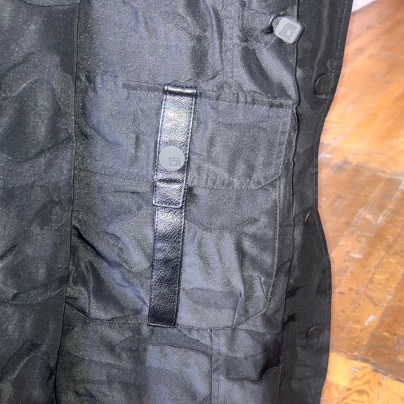 Blanc Noir Black On Black Jacquard Anorak Hooded Jacket - Picture 8 of 10